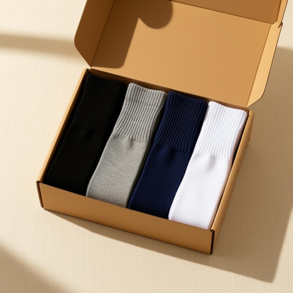 A neatly folded pair of soft sage green SnugStep comfort socks